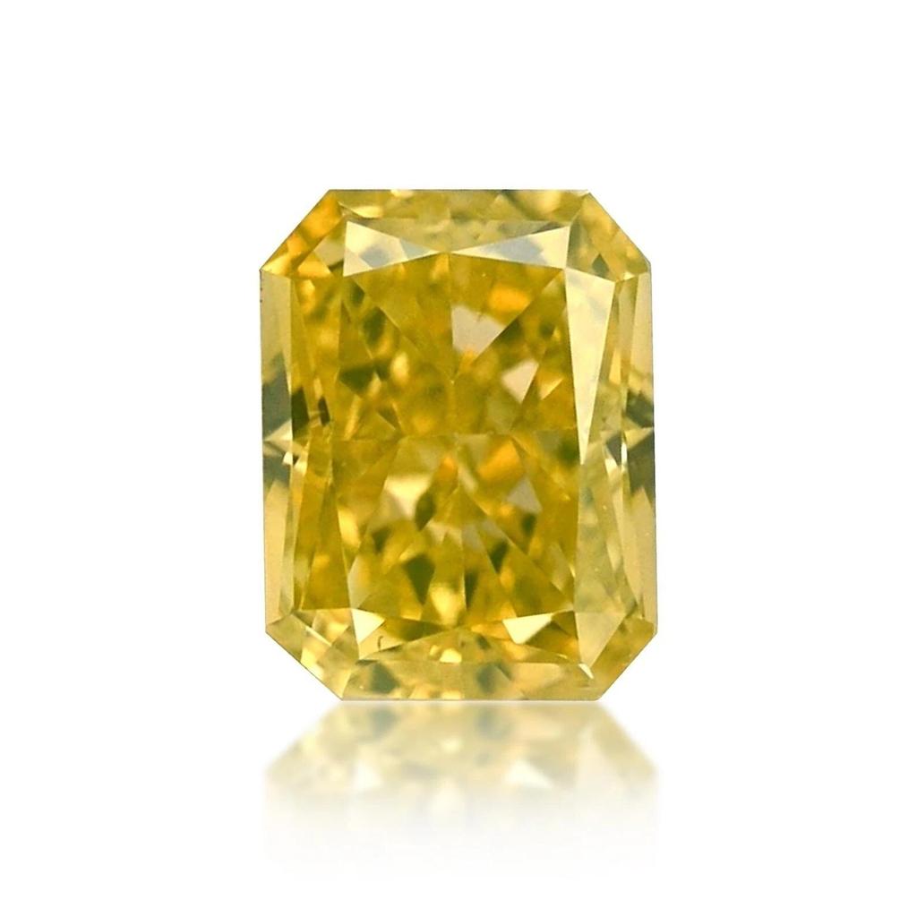 Certified 50 Ct Natural Emerald Cut Cambodian Yellow Zircon Loose Gemstone
