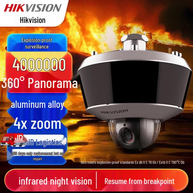 

Hikvision 4MP Explosion-Proof PTZ Dome Camera