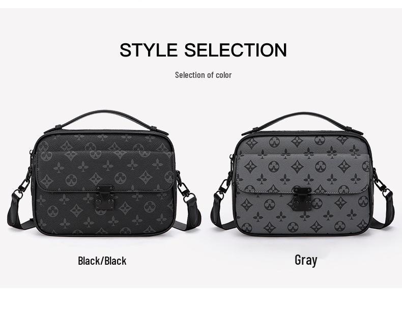 Men's Versatile Crossbody Messenger Bag - Trendy and Convenient Shoulder Bag for Business and Commuting