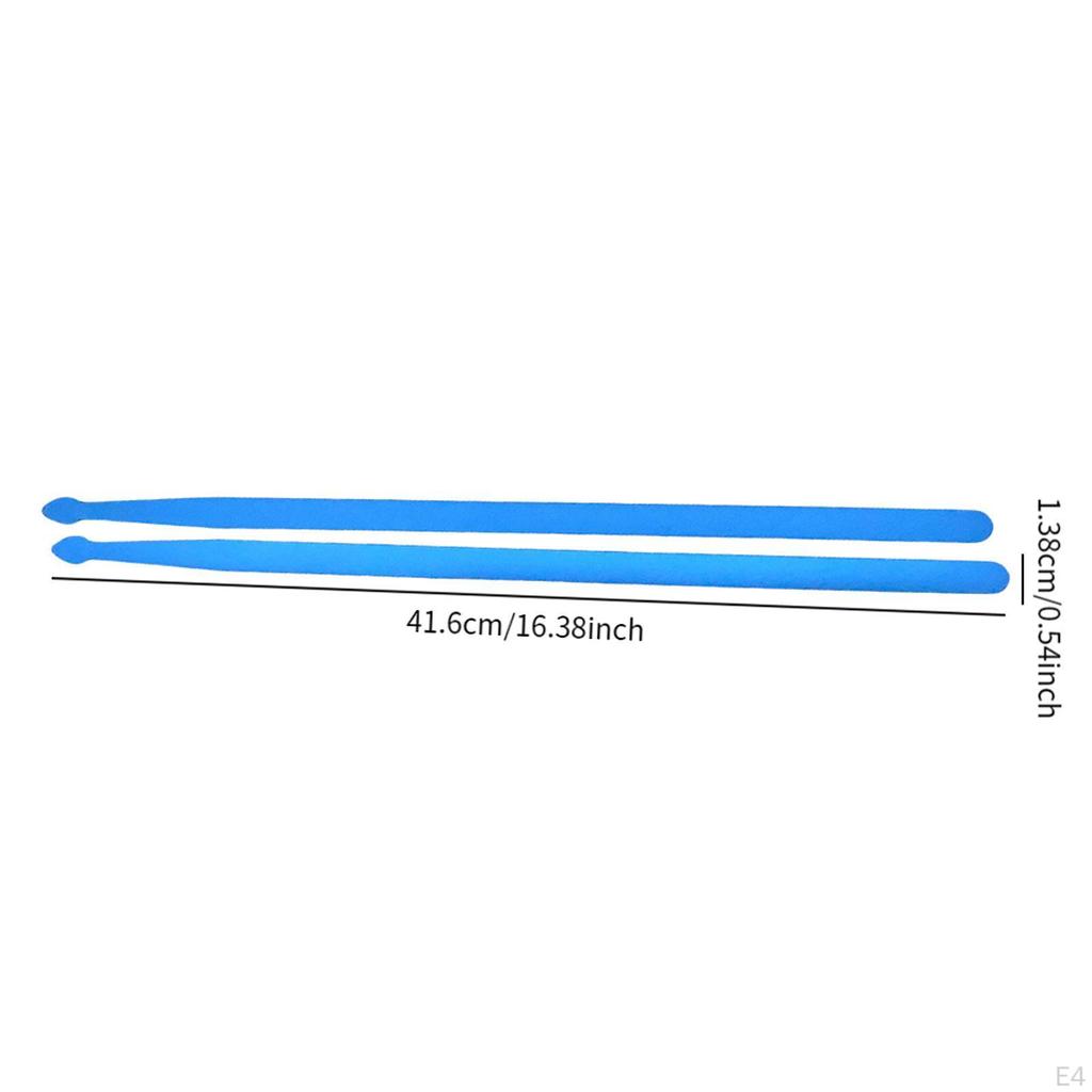 2 Pack Nylon Drumsticks with Night Light, Bright Glowing