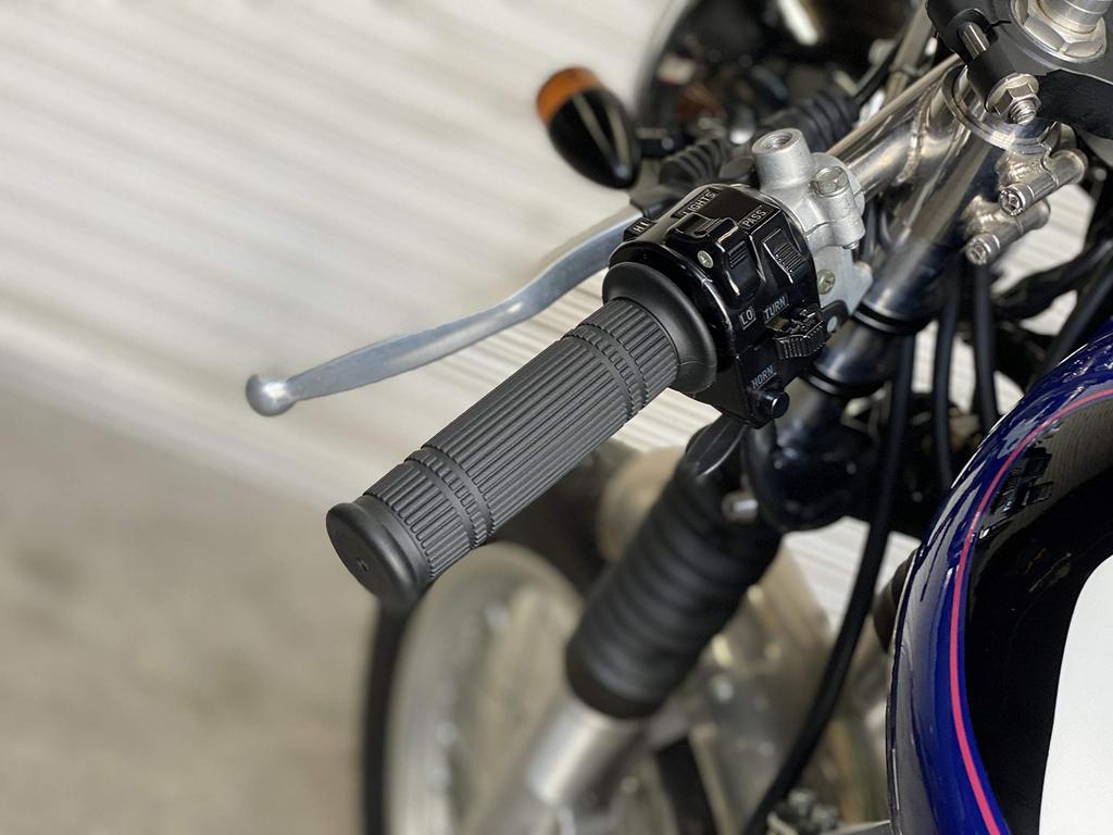 POSH 010372-GL Motorcycle Gear Line Grip for 0.9 Inch (22.2 Mm) Handles, Black