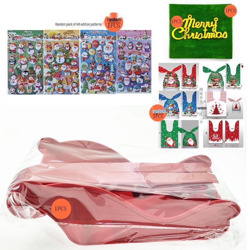 Sled Ornament with Santa & Deer - Self-Assembly