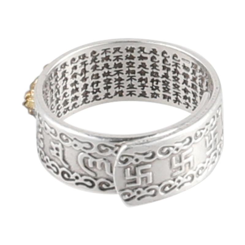 Feng Shui Mani for protective Wealth Ring charm Ring Amulet Wealth Lucky Open Adjustable Ring Buddhist Jew