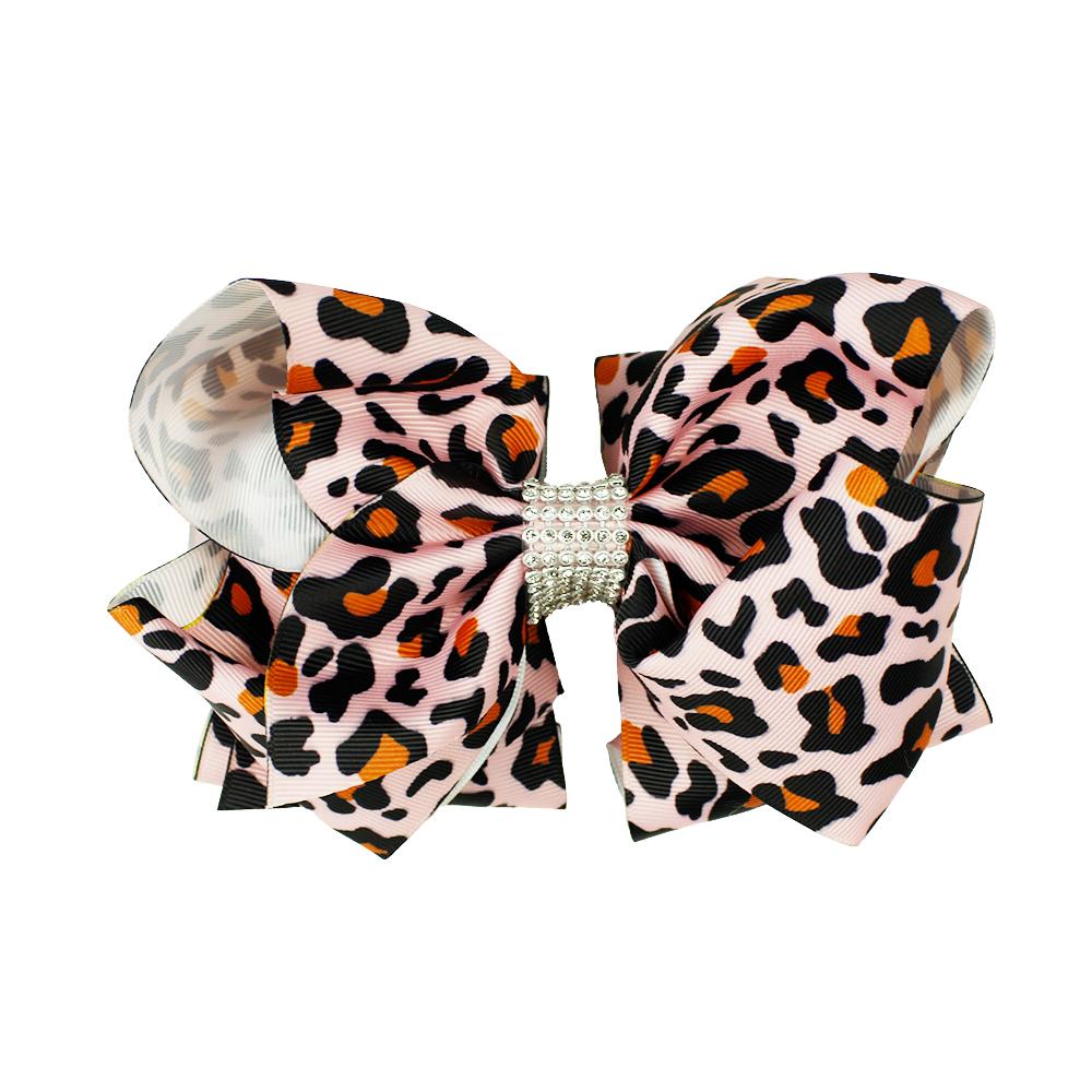 

6 дюймов Леопардовые Банты для Волос для Девочек Аксессуары Милые Заколки-Бабочки для Детей Стильные Невидимки для Волос Дети Size fits all