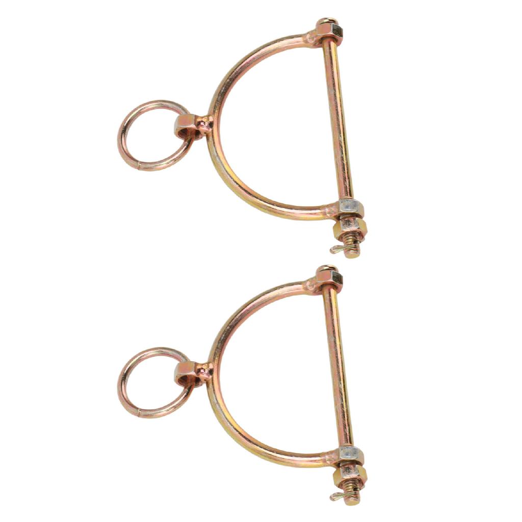 2PCS Cow Nose Rings Cow Nose Clamps Stainless Steel Bull Cattle Nose Ring Pliers Half Hoof Shaped