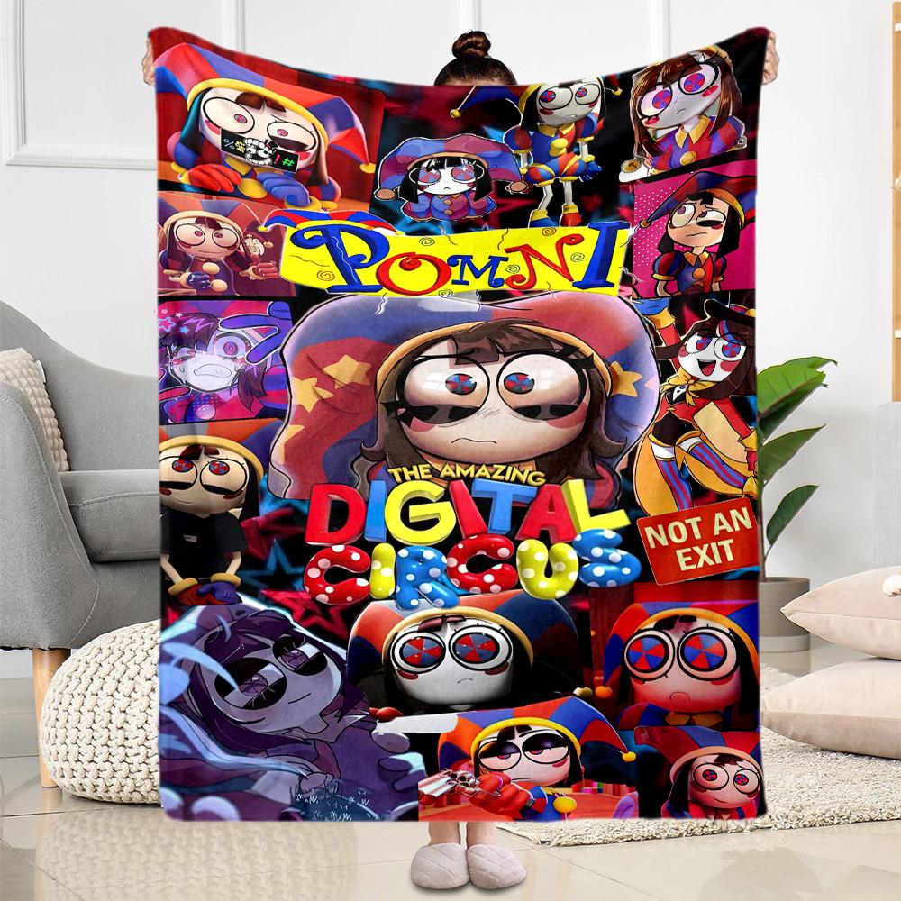 Digital Circus9 Blankets Are Suitable for Living Rooms,making Them an Ideal Choice for Outdoor Travel and Gifts.