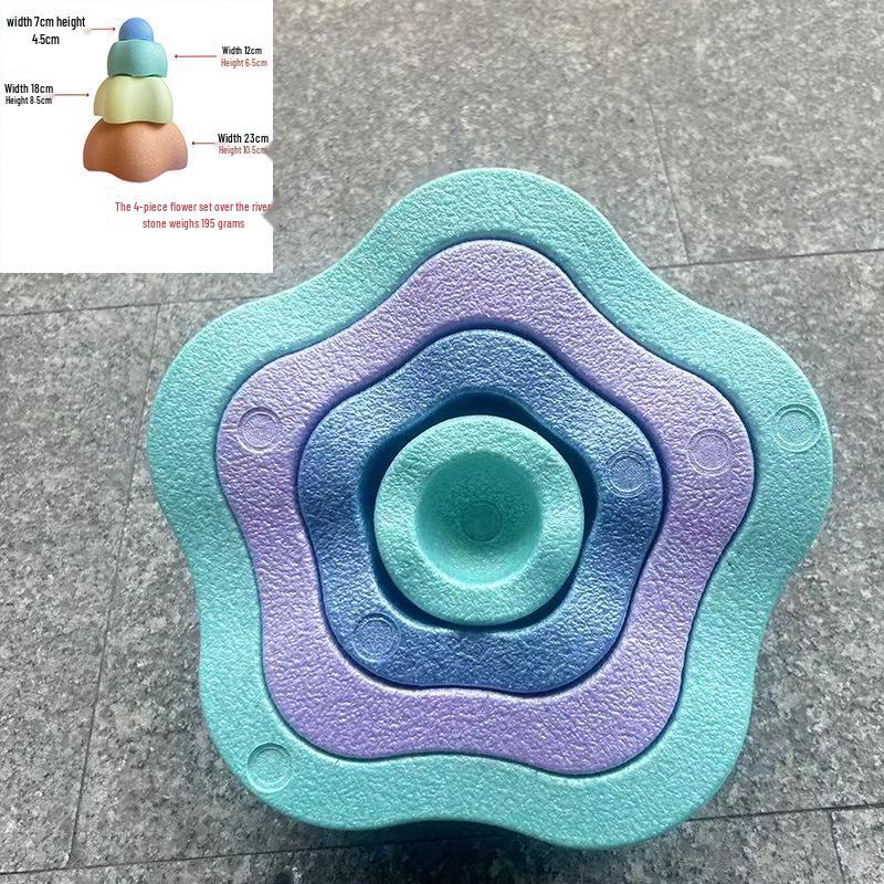 „Trittsteine für Kinder: Sensorisches Gleichgewicht und frühpädagogische Regenbogenpfade"