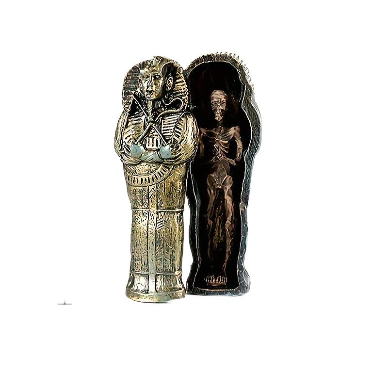 Reptile Resin Mummy Decoration Lizard Gecko Hiding Cave Pet Habitat Aquarium Landscaping Ornament