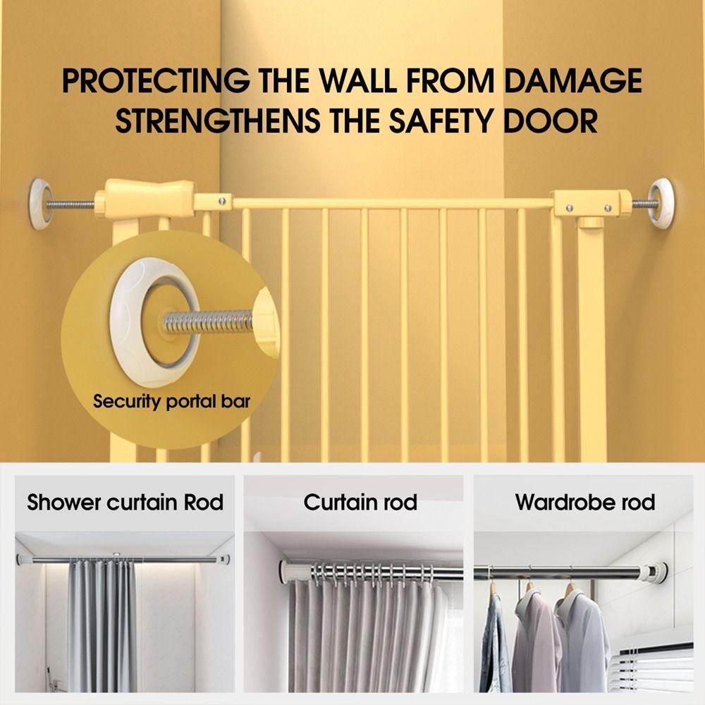 Safety Wall Guard Pads Silicone Wall Fixer New Door Fence Guard  Stair Gate