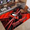 Custom Rug Pittsburgh Penguins Pattern Print Name Text Soft Non‑Slip Floor Carpet for Home Indoor Decoration