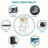 50 Stück RJ45 Stecker Stecker Netzwerk Ungeschirmt RJ45 Perforierter Kristallkopf Netzwerkkabel