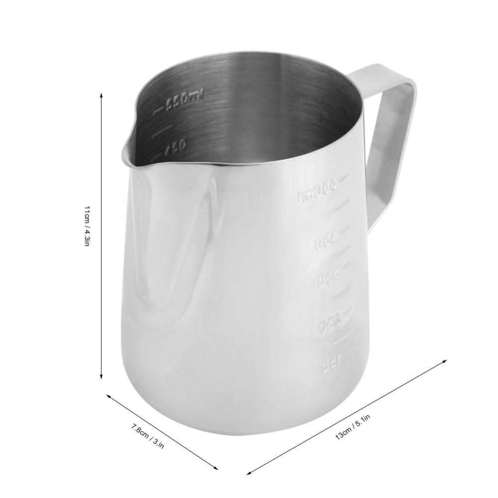 Sharp Spout Milk Frothing Cup Stainless Steel Pull Flower Cup Steaming Pitcher  Cappuccino Making