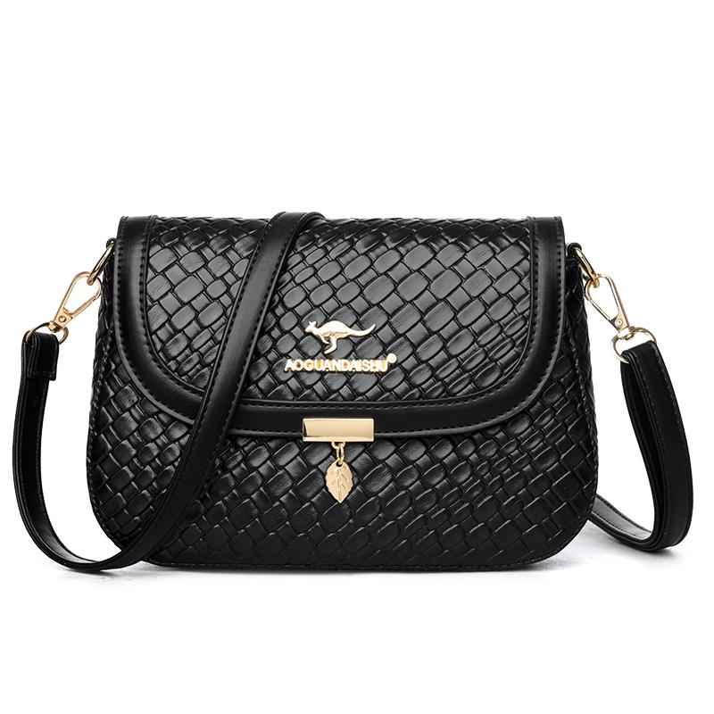 High Quality Soft Leather Multi-Pocket Shoulder