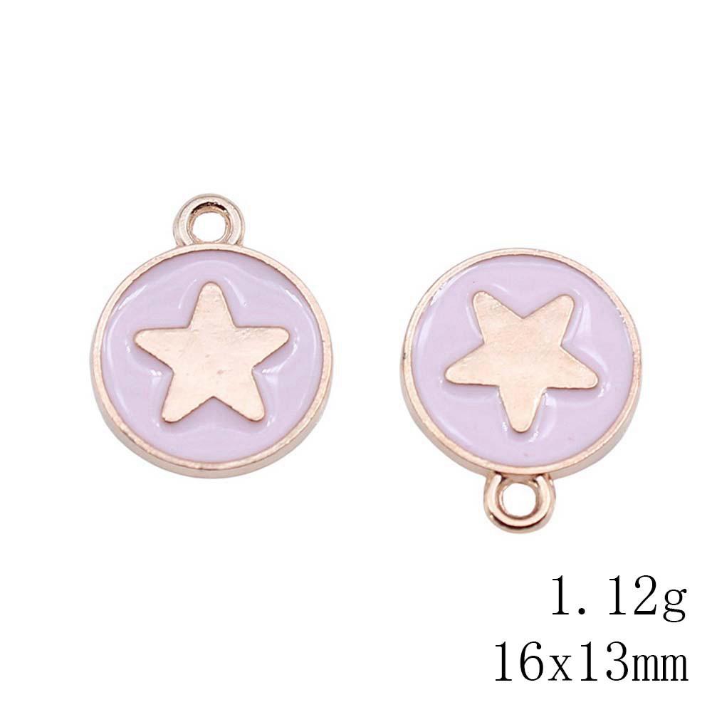 Mother's Day Charms For Nails Pentagram Moon Enamel Charms Pendant Art Supplies Pendant Accessories