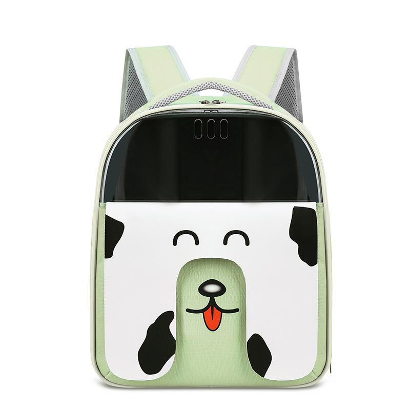 

Animal Shape Cat Bag Going Out Shoulder Portable Going Out Pet Bag Cat Dog Universal Bag зелений