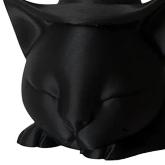 Black Cat Figurine Halloween Decoration Sleeping Witch Cat Sculpture Tabletop Ornament for Indoor Outdoor Garden Porch Desk Decor