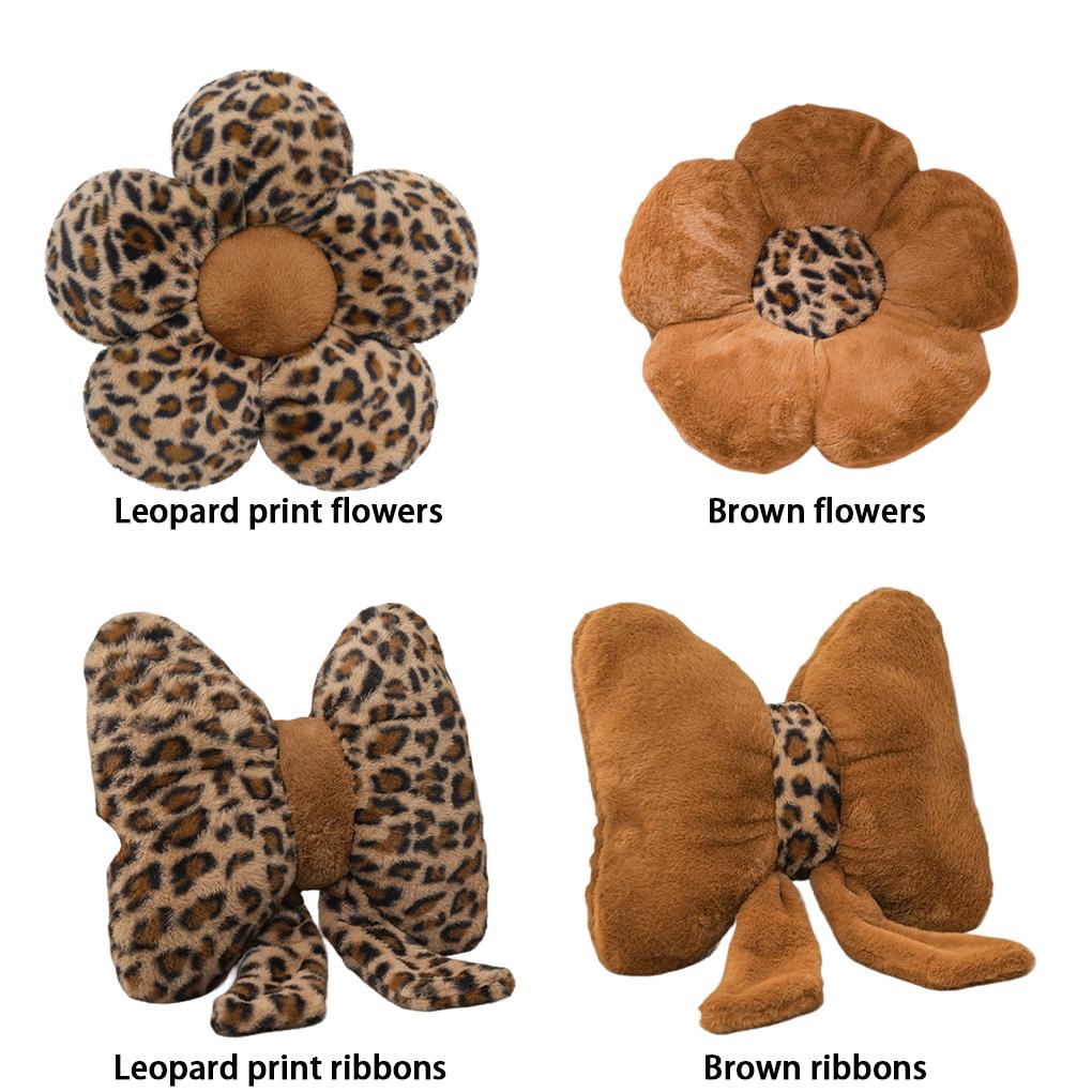 Pillow Print Pillow Pillow P Flower Pillow Sofa Cushion Backrest Imitation Rabbits Soft Comfortable Decoration