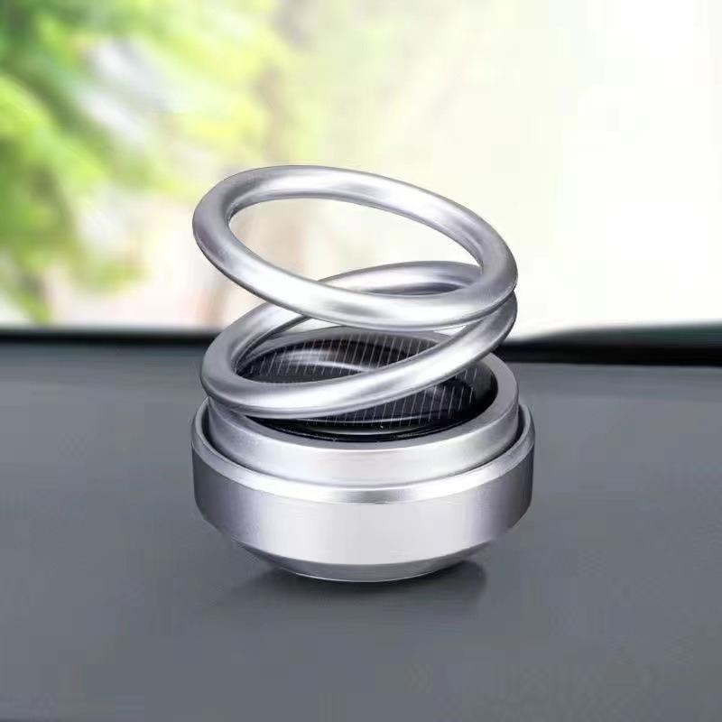 Solar Powered Car Perfume Aromatherapy Diffuser 360-Degree Rotation Air Freshener Automotive Interior Dashboard Decoration