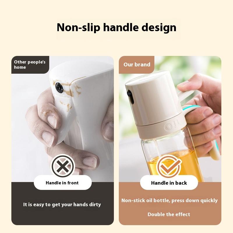 Sticlă spray pentru ulei Bucătărie casnică sticlă Spray ulei Sticlă spray pentru ulei Rezervor de ulei etanș Friteuză cu aer Sticlă spray pentru ulei