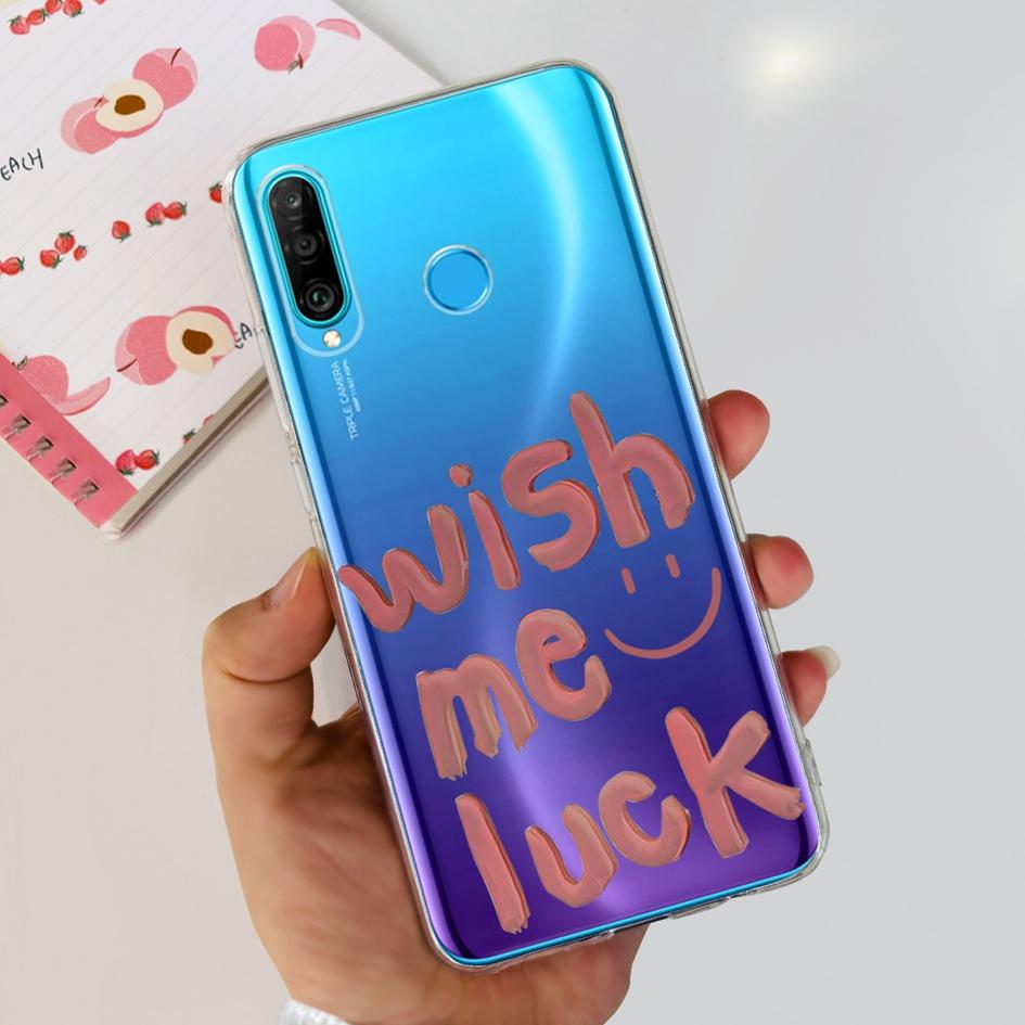 For Huawei P30 Lite Case MAR-LX1M MAR-L21A MAR-LX1A Cute Astronaut Cover Clear Silicone Bumper For Huawei P30 Pro Lite P 30 Capa