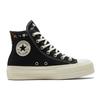 Converse Chuck Taylor All Star Lift Daisy Embroidered High Top Espadrilles Women's Black