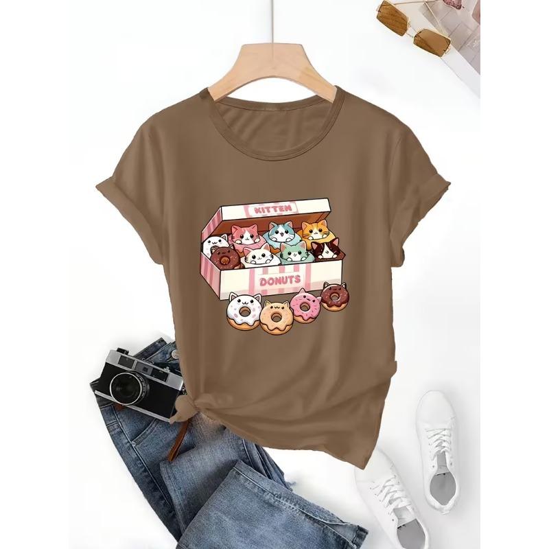 3D Printed Women's Short-sleeve T-shirt, Plus-size Women's Clothing, Fashionable and Versatile, Casual, Everyday Wear
