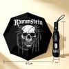 Skull Chains 8 Ribs 3Fold Black Glue Uv Protection Umbrella Sun Protection Rainproof Compact Folding Umbrella For Travel Daily Use C923754