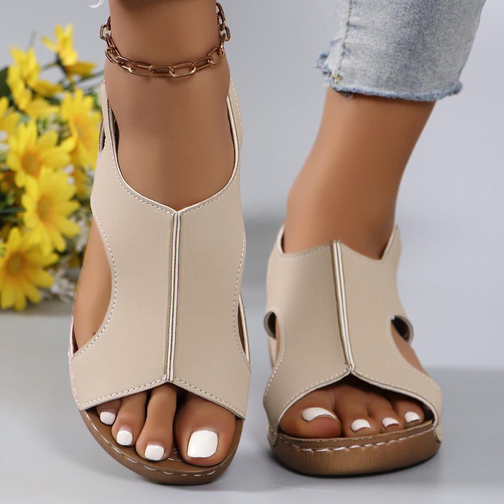 Fashion 2025 New Women Wedge Sandals Lightweight Casual Platform Sandals Women Fashion Non Slip Beach Shoes Female Sandalias De Mujer