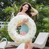 Lovely Rabbit Swim Ring For Women,Pool Floats Armpit Lifebuoy For Adults,Leisure Beach Swimming Inflatable Floating Toy