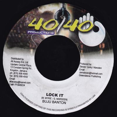 7inch Record BUJU BANTON - Lock It FFSM0034 40/40 Productio 2002 Jamaica Reggae, Ska & Dub Used