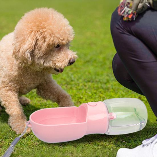 Travel 2-in-1 Pet Feeder Portable Dog Water Bottle Leak-Proof Water Dispenser