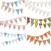 Decoração de Bandeirolas Triangulares para Festa de Dia das Mães - Bandeirolas para Banner de Convite DIY