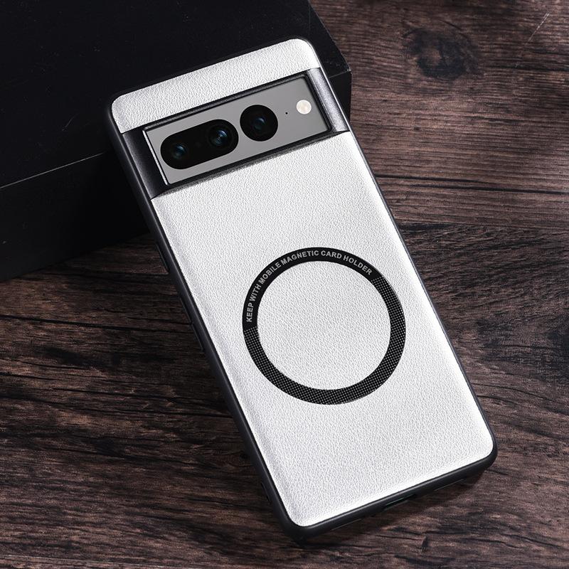 Luxury Leather Wireless Charge Magnetic Case For Google Pixel 5 6 7 8 9 Pro 6A 7A 8A 9XL Shockproof Magsafe Holster Back Cover
