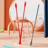 Hole Gap Cleaning Brush Straw Cleaning Brush Silicone Pacifier Nipple Cup Cover Brush Soft Head Handheld Drinking Straw Cleaner
