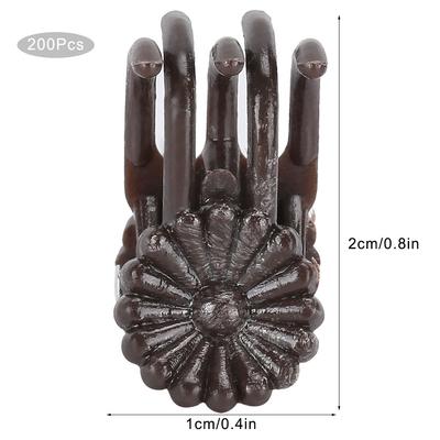 200Pcs Flower Shaped Plant Clip Orchid Stems Fixing Support Clips Garden Tool Accessories