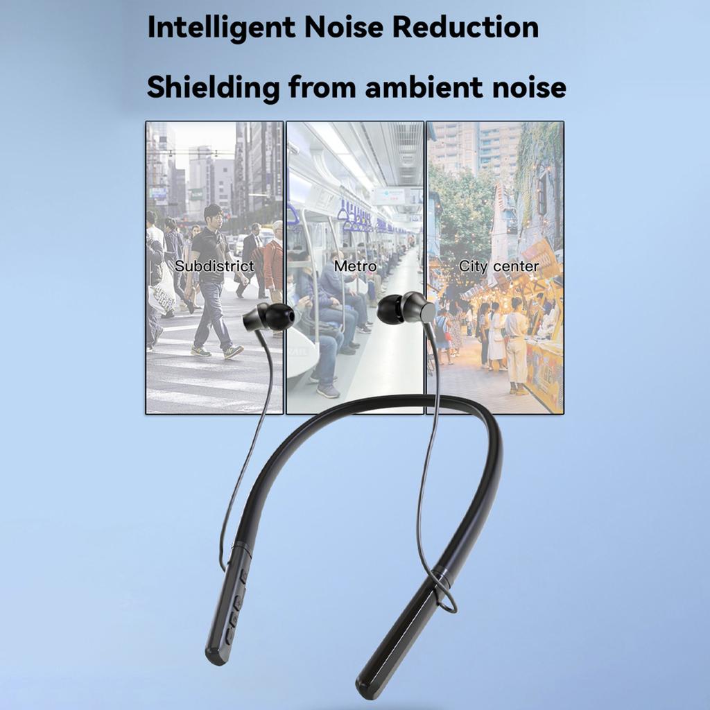 2in1 Neckband BT Wireless Earphones Hearing Aid Rechargeable Earphones and Hearing Aids Noise