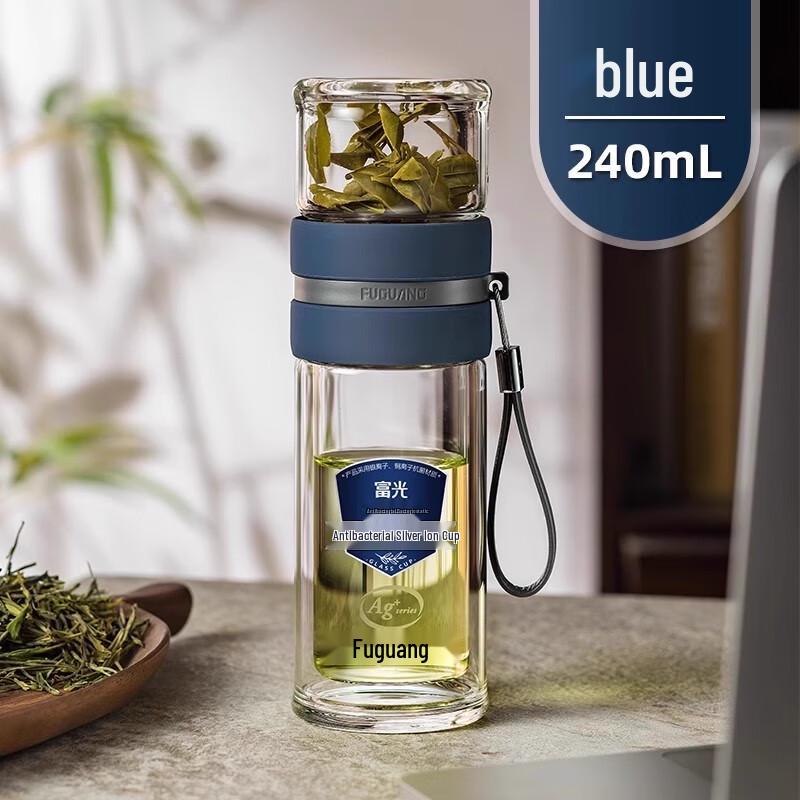 Fuguang Double-Layer Glass Tea Infuser Bottle