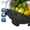 1pc Adjustable Clip-On Strainer - Fit for Pots & Bowls Vegetables & Fruit Draining Durable Flexible Handheld Colander Accessory