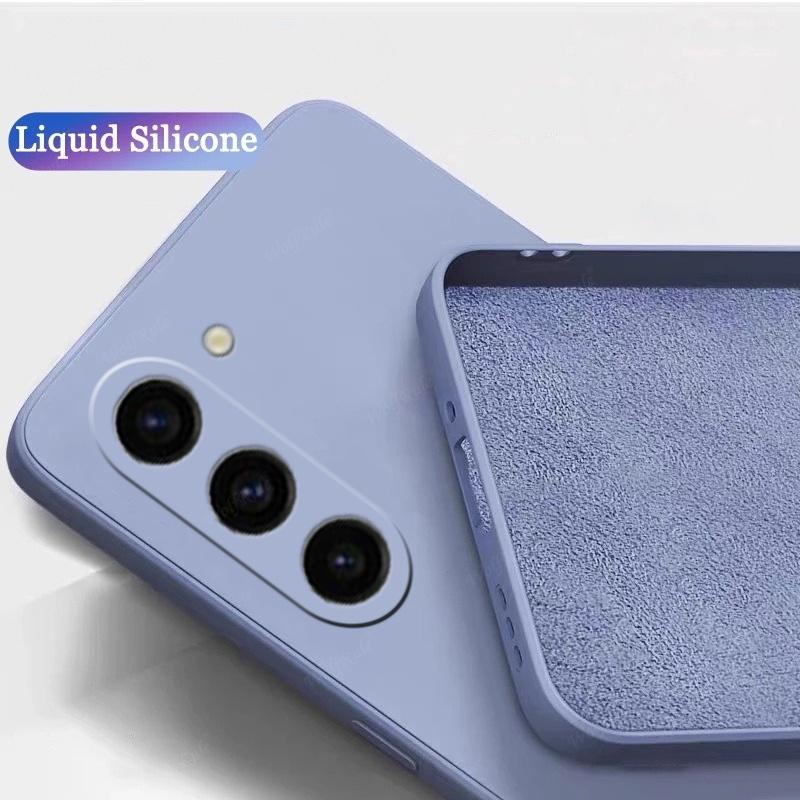 For Samsung A15 Case Cover Samsung Galaxy A15 Capas Liquid Silicone Phone Bumper Back Soft TPU Fundas Samsung A15 A 15