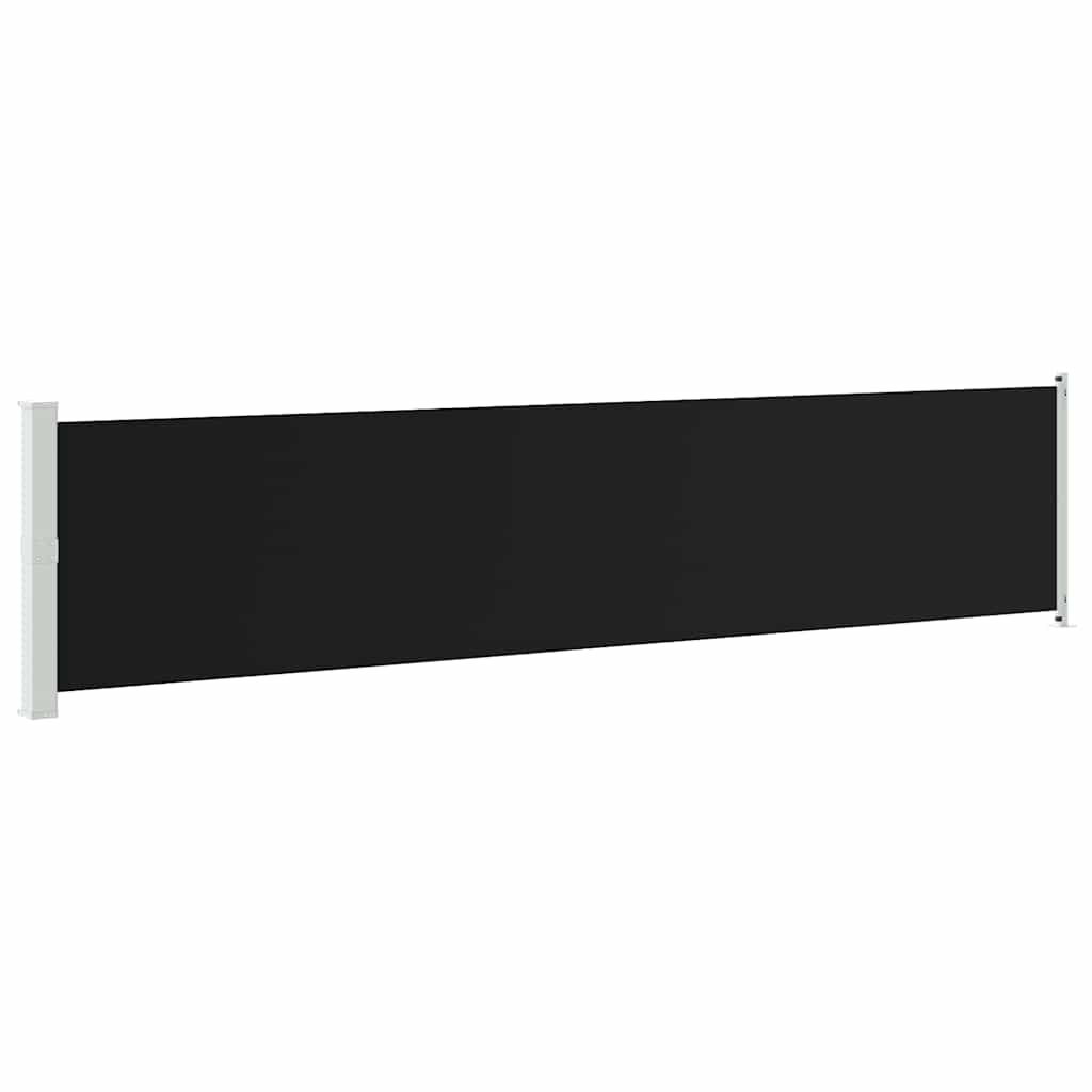 Retractable Side Awning 140 x 600 cm Black