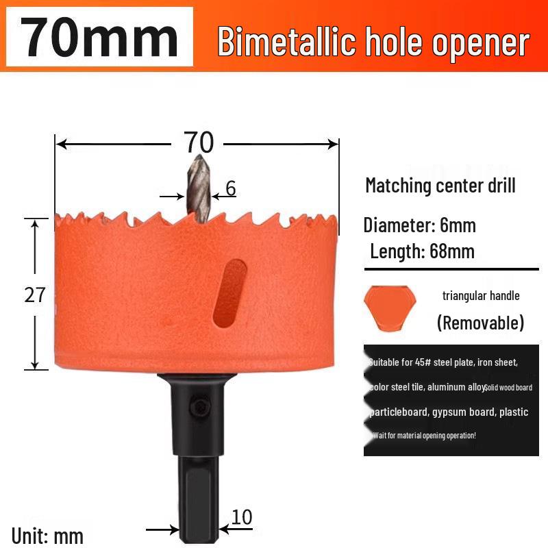 Multifunctional Hole Saw Drill Bit for Wood and Metal