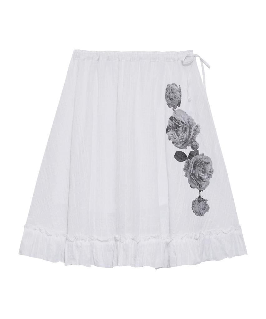 Peulaegeupam Sentimental Rose Skirt (Black)