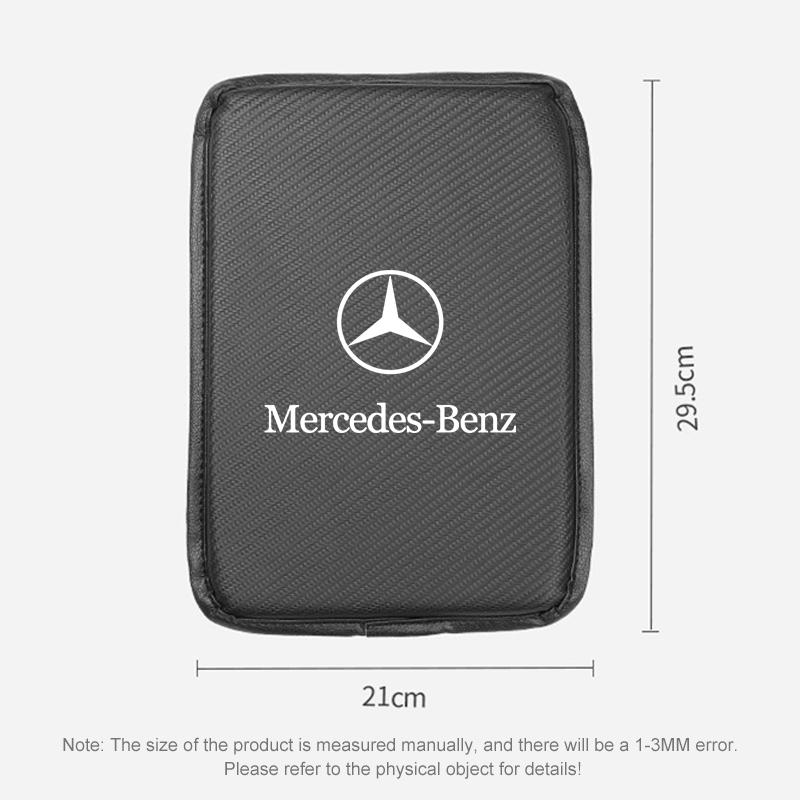 1Pcs Car Armrest Box Mats Leather Center Console Covers Styling For Mercedes-Benz V177 W247 W176 W177 W207 W203 W204 GLA GLC X253 GLK Class