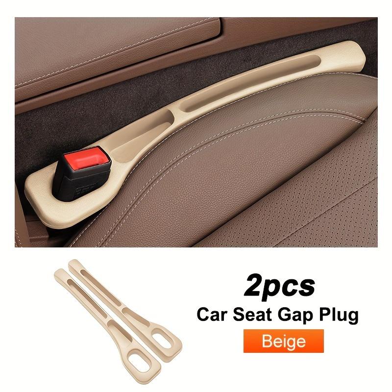 

2pcs Car Seat Gap Filler - Dual-Slot Design for Keys, Phones, etc. - EVA Material with Leakproof Feature бежевый