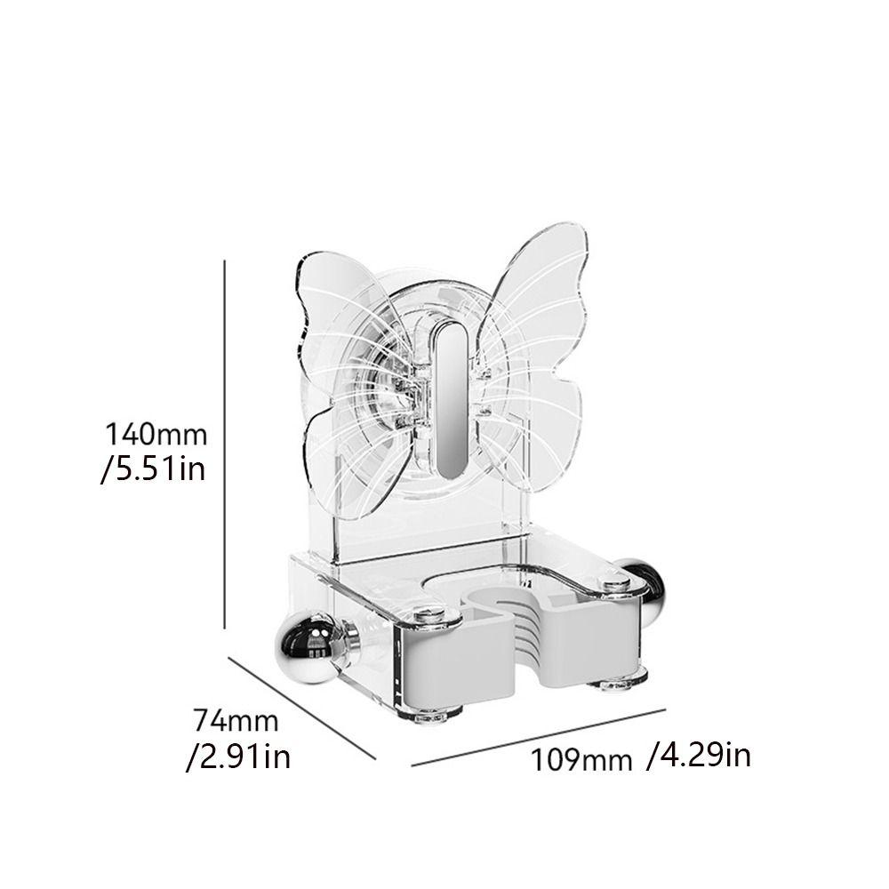 Butterfly Suction Cup Mop Clip Wall Mounted With Hook Mop Holder Space-Saving Reusable Mop Rack Hook Broom Fixed Bracket