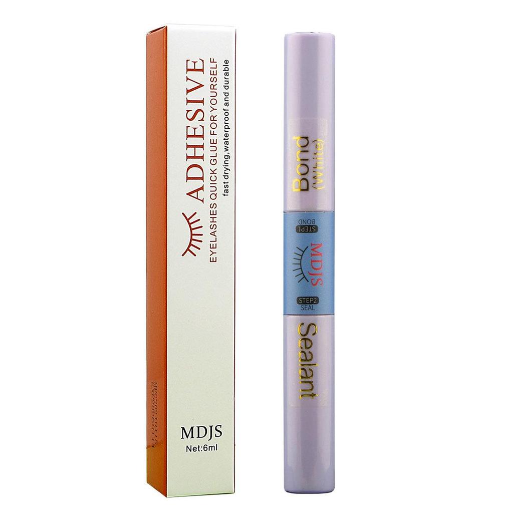 Dual-Ended Quick-Dry Non-Irritating Long-Lasting DIY Eyelash Glue for Self-Application