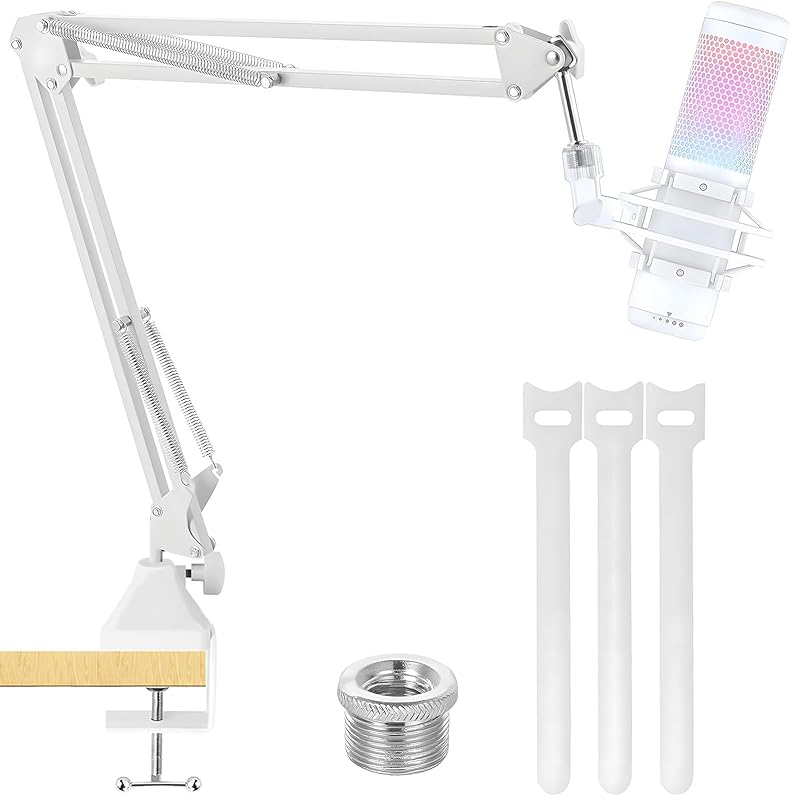 

EmJTao QuadCast microphone arm HyperX Adjustable Desktop Stand for QuadCast QuadCast S-RGBUSB condenser microphone dubbing game recording studio Home