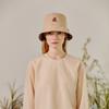 Daks Women Beige Check Reversible Bucket Hat With Embroidery Dbhe5e119i2