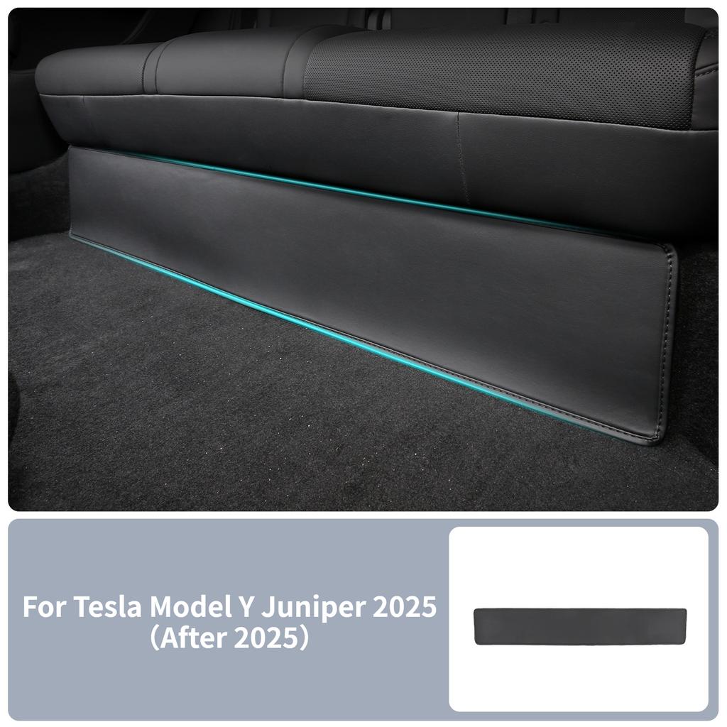 For Tesla Model Y Model 3 Highland Rear Seat Lower Protective Mat Leather Full Surround Seat Anti-Dirty Kick Pad Car Accessories