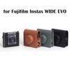 PU Leather Instant Camera Case Anti Scratch Storage Bag for Fujifilm Instax WIDE EVO Travel